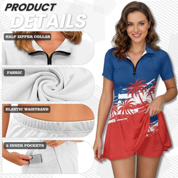 Pickleall Short Sleeve Dress Suit