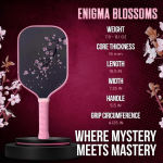 PICKLEALL Carbon Fiber Pickleball Paddle — Polymer Honeycomb Core, Lightweight, Cushioned Grip (Gift-Ready)