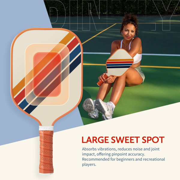 PICKLEALL Pickleball Set — 2 Graphite/Fiberglass Paddles, 4 Balls, Portable Carry Bag (Beginners/Adults)