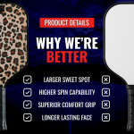 PICKLEALL Carbon Fiber Pickleball Paddle — Lightweight, Textured Surface for Spin, Sure-Grip Handle (Evo-Lite)