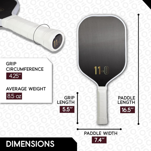 PICKLEALL EZ Power Pickleball Paddle — 16 mm Raw Carbon Face, PP Honeycomb Core, Lightweight, Spin & Control (Black)