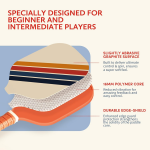 PICKLEALL Pickleball Set — 2 Graphite/Fiberglass Paddles, 4 Balls, Portable Carry Bag (Beginners/Adults)