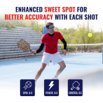 PICKLEALL Carbon Fiber Pickleball Paddle — Lightweight, Textured Surface for Spin, Sure-Grip Handle (Evo-Lite)