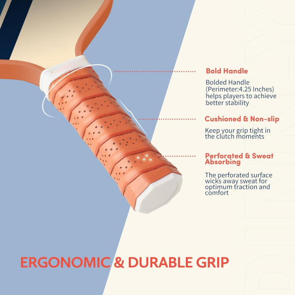 PICKLEALL Pickleball Set — 2 Graphite/Fiberglass Paddles, 4 Balls, Portable Carry Bag (Beginners/Adults)
