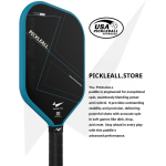 PICKLEALL Carbon Fiber Pickleball Paddle, Textured Surface for Spin, Edgeless Multi-Layer Design, Long Handle, PP Honeycomb Core