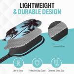 PICKLEALL Raw T700 Carbon Pickleball Paddle — 16 mm Core, Lightweight, Textured Surface for Spin, Includes Cover