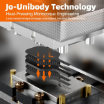 PICKLEALL Carbon Fiber Pickleball Paddle — 16 mm Polymer Core, Textured Surface for Spin & Control