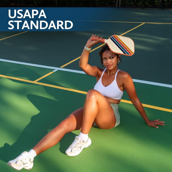 PICKLEALL Pickleball Set — 2 Graphite/Fiberglass Paddles, 4 Balls, Portable Carry Bag (Beginners/Adults)