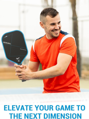PICKLEALL Carbon Fiber Pickleball Paddle, Textured Surface for Spin, Edgeless Multi-Layer Design, Long Handle, PP Honeycomb Core