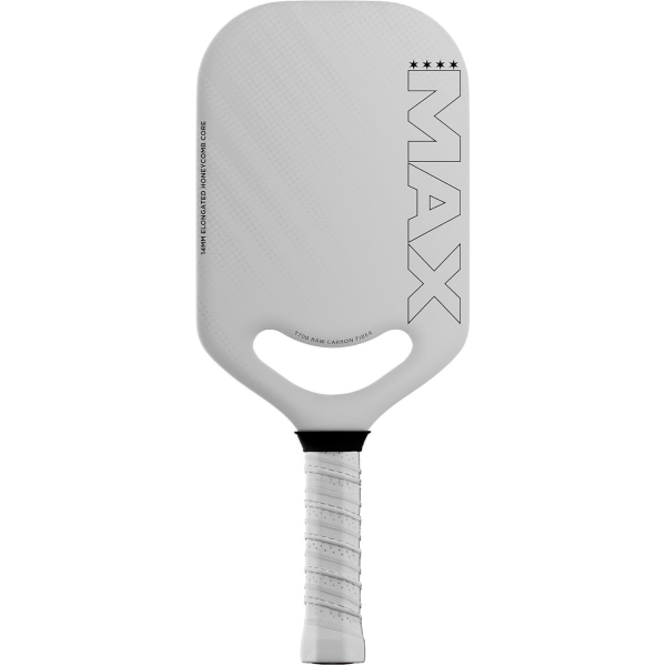 PICKLEALL CPX Max Elongated Pickleball Paddle — Raw T700 Carbon Face, 14 mm PP Honeycomb Core, Tennis-Style Comfort Grip