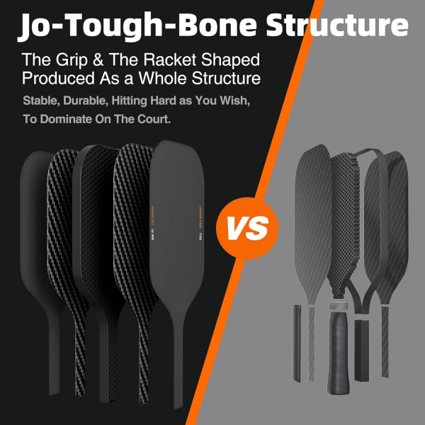 PICKLEALL Carbon Fiber Pickleball Paddle — 16 mm Polymer Core, Textured Surface for Spin & Control