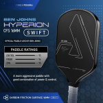 PICKLEALL Raw Carbon Pickleball Paddle — Textured Surface for Spin, Lightweight Speed & Control