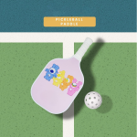 PICKLEALL Fiberglass Pickleball Paddle — Cushioned Anti-Slip Grip, Lightweight, Single Paddle