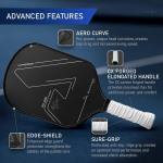 PICKLEALL Raw Carbon Pickleball Paddle — Textured Surface for Spin, Lightweight Speed & Control