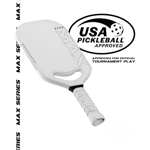 PICKLEALL CPX Max Elongated Pickleball Paddle — Raw T700 Carbon Face, 14 mm PP Honeycomb Core, Tennis-Style Comfort Grip
