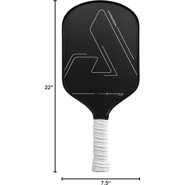 PICKLEALL Raw Carbon Pickleball Paddle — Textured Surface for Spin, Lightweight Speed & Control