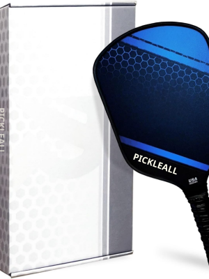 PICKLEALL Graphite-Carbon Pickleball Paddle — 16 mm PP Honeycomb Core, Lightweight, Cushioned Grip