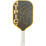 PICKLEALL 3K Raw Carbon Pickleball Paddle — Gold-Tone Titanium Finish, PP Honeycomb Core, T700S Reinforcement