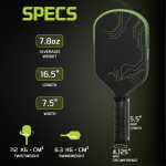 PICKLEALL T700 Carbon Fiber Pickleball Paddle — 16 mm Gen3 Hybrid Polymer-Foam Core, Balanced Power & Control