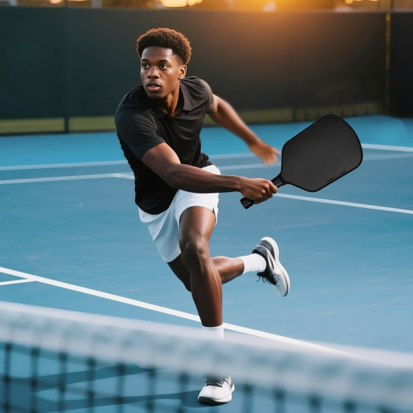 PICKLEALL T700 Carbon Pickleball Paddle — Full-Foam Core, Hybrid Shape, Textured Surface for Control (Black)