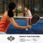 PICKLEALL T700 Carbon Pickleball Paddle — Polymer Honeycomb Core, Textured Surface for Spin & Control