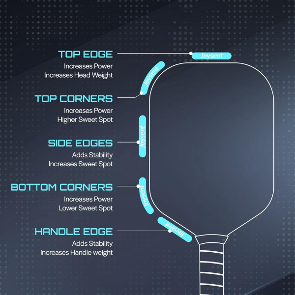 PICKLEALL T700 Carbon Pickleball Paddle — 16 mm PP Honeycomb Power Core, Includes Lead Tape for Custom Balance & Spin