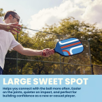 PICKLEALL Carbon Fiber Pickleball Paddle — Polymer Honeycomb Core, Lightweight, Cushioned Grip (Gift-Ready)