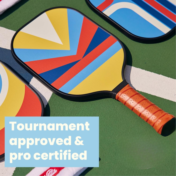 PICKLEALL Carbon Fiber Pickleball Paddle — Polymer Honeycomb Core, Lightweight, Cushioned Grip (Gift-Ready)