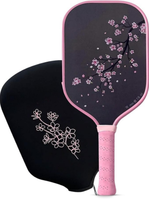 PICKLEALL Carbon Fiber Pickleball Paddle — Polymer Honeycomb Core, Lightweight, Cushioned Grip (Gift-Ready)