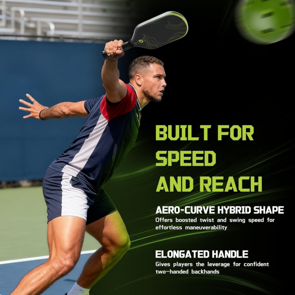 PICKLEALL T700 Carbon Fiber Pickleball Paddle — 16 mm Gen3 Hybrid Polymer-Foam Core, Balanced Power & Control