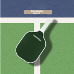 PICKLEALL Two-Print Pickleball Paddle — Forest Green Solid/Gingham, Fiberglass Face, Polypropylene Honeycomb Core, 4-1/4" Grip