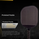 PICKLEALL Carbon Fiber Pickleball Paddle — Polypropylene Honeycomb Core, Lightweight, Textured Surface for Spin & Power